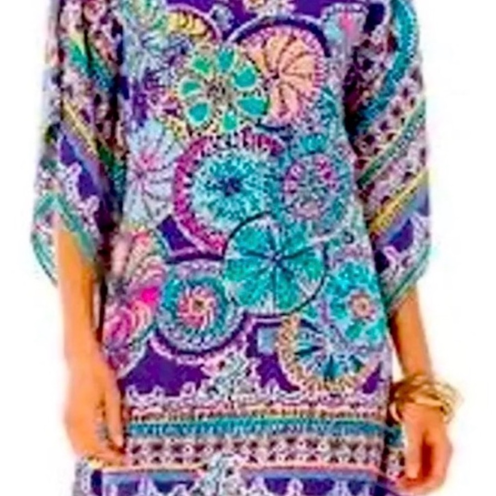 Lilly Pulitzer Purple and Blue Patterned Dress